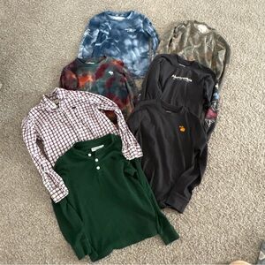 Boys size 7/8 Abercrombie Kids long-sleeve bundle
